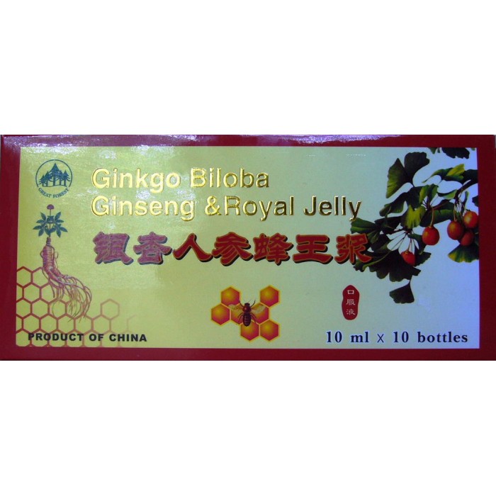 Ginkgo Biloba + Ginseng + Royal Jelly 10 fiole L&L